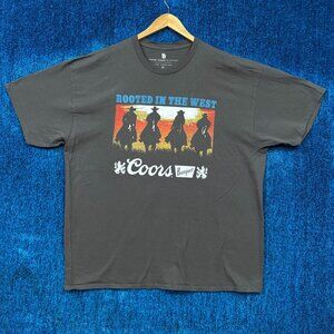Coors Banquet Rooted in the West Cowboy Beer Promo Tee XL